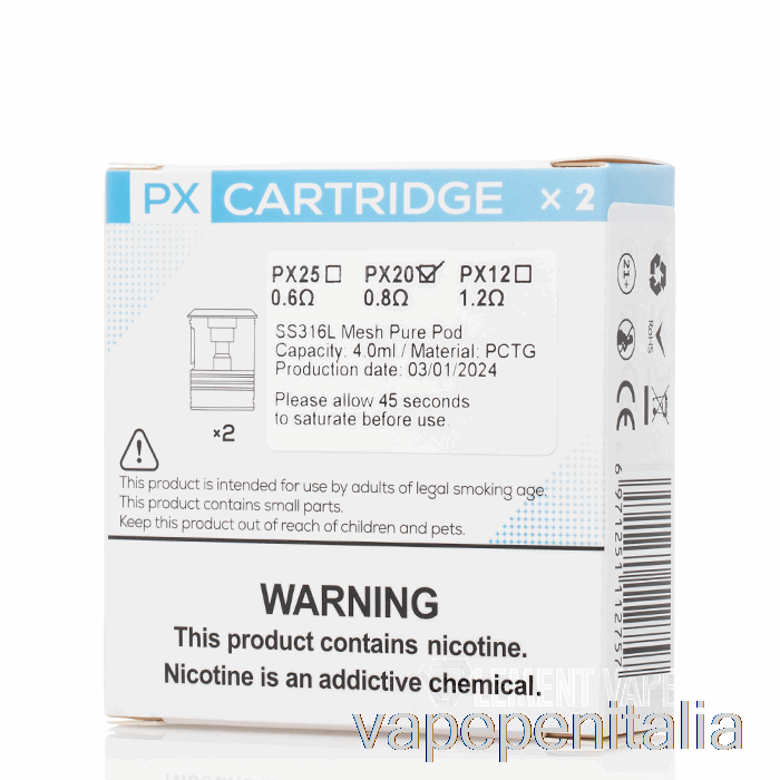 Penna Vape Yihi Sxmini Puremax Px Capsule Sostitutive 0,8ohm Px20